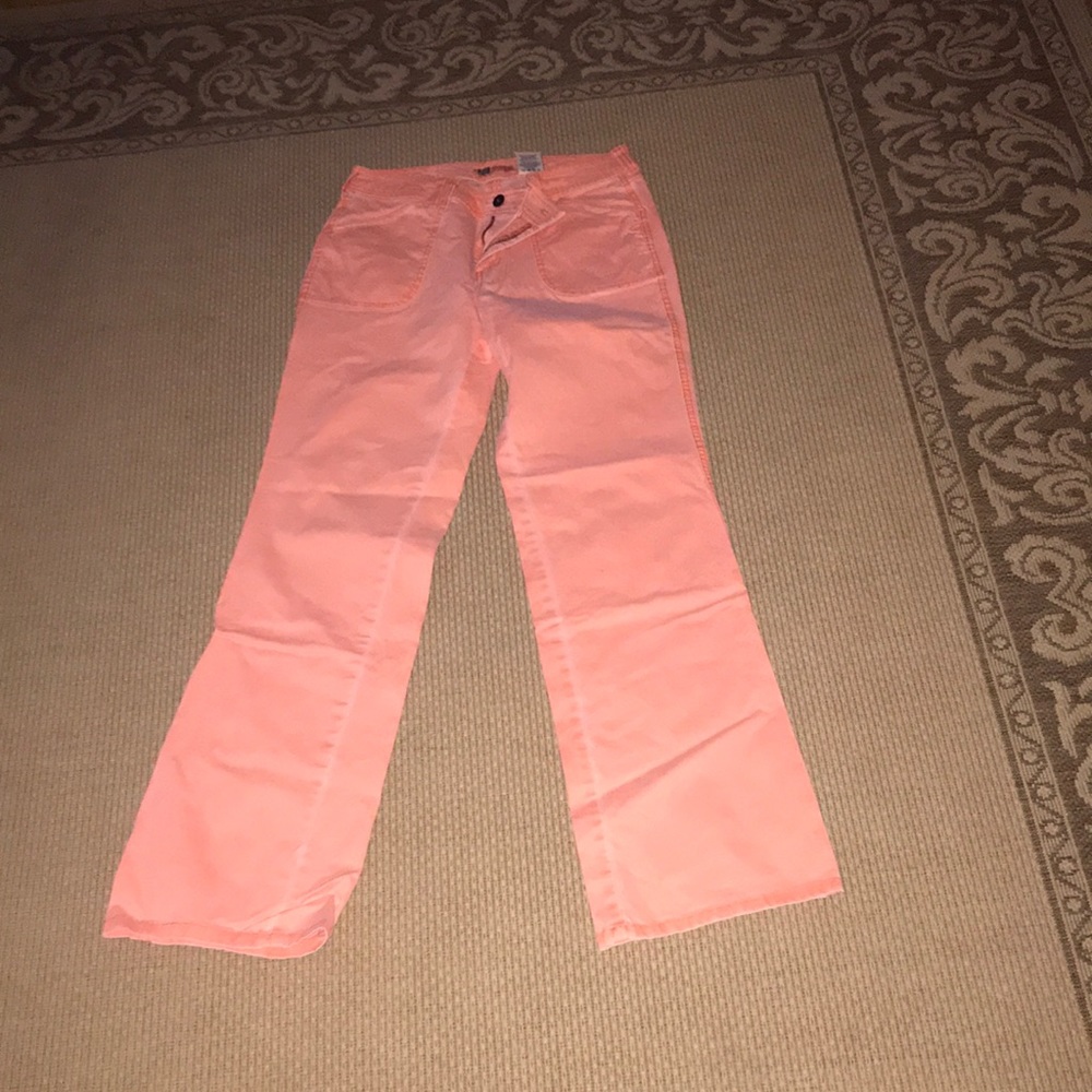 Faded glory coral colored stretch jeans